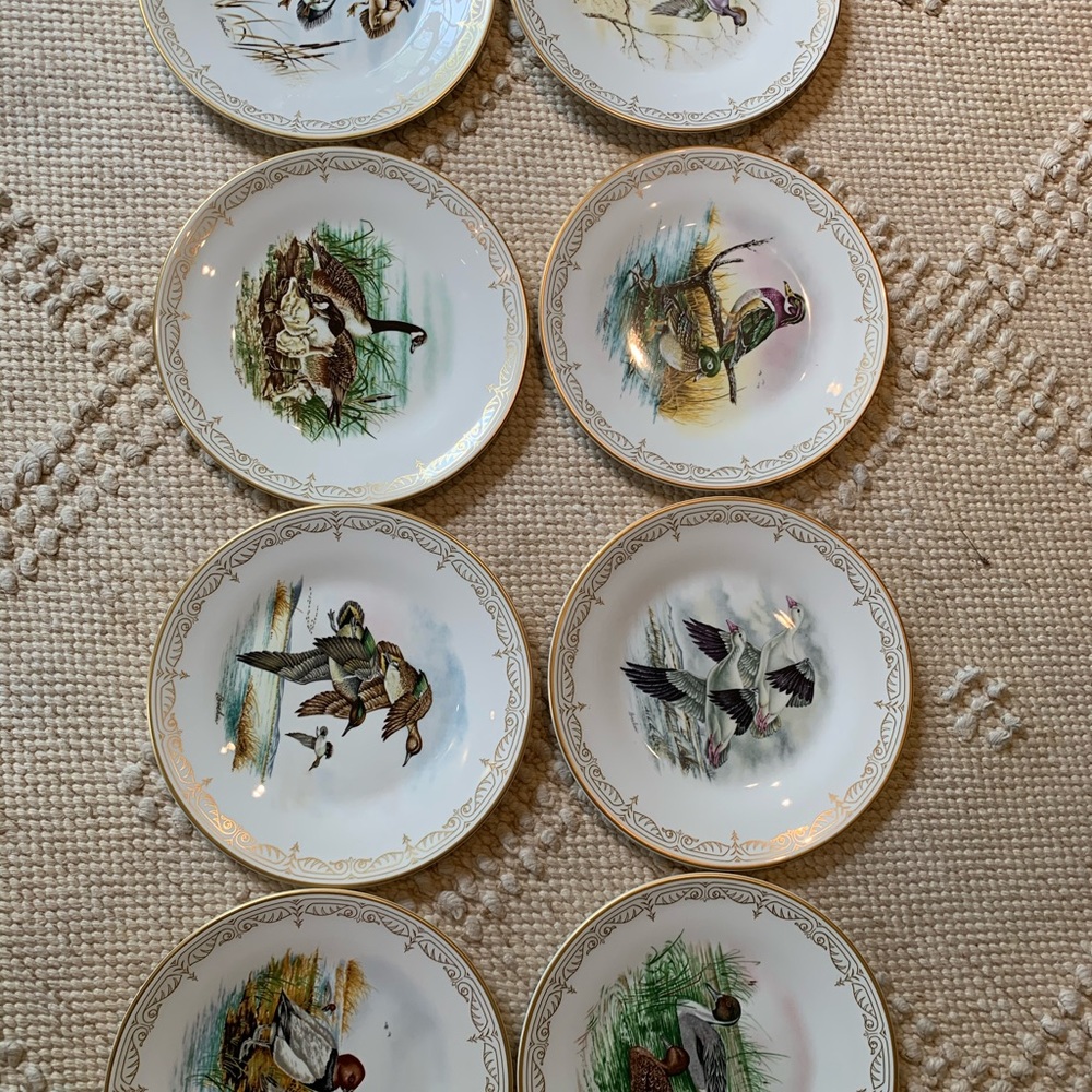 edward marshal boehm water bird plate collection.